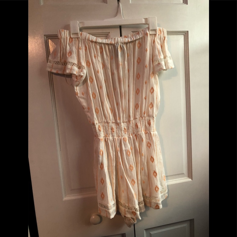 off the shoulder romper